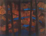 Landscape - September #2/14 by John Harold Thomas Snow, colour lithograph on paper, sold Nov 1999