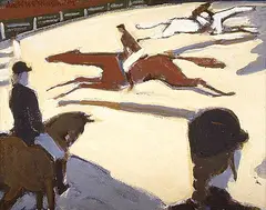 John Craig Seaton Wilkinson, Untitled - Show Jumping, 1992, acrylic on canvas