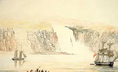 Nicholas Matthews Condy, The Falls of Montmorency on the St. Lawrence River, watercolour on paper