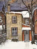 John Kasyn, Back Yard in Winter, Near Shaw Street, Toronto
