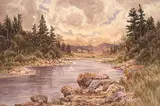 Thomas Mower Martin, Source of the Beaver River, British Columbia, watercolour on paper