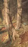 Thomas Mower Martin, Untitled - Forest Pastoral, watercolour on paper