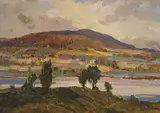 Hal Ross Perrigard, Shifting Shadows, 1937, oil on board