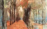 Joseph Francis Plaskett, Autumn in the Luxenburg Gardens
