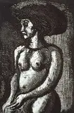 Georges Rouault, Untitled - Figure, 1928, etching on paper