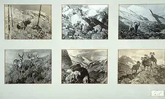 Carl Rungius, Untitled - Six Christmas Cards, photographes on paper