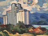 Mildred Valley Thornton, Untitled - Grain Elevators