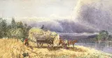Charles Jones Way, Approaching Storm, watercolour on paper