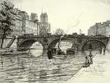 Caroline Armington, Pont St. Michel et Notre-Dame de Paris No.2
