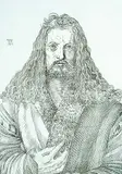 Albrecht - After Durer, Untitled - Self Portrait, wood engraving on paper