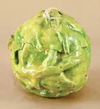 Gathie Falk, Untitled - Cabbage, 1977, ceramic sculpture