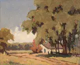 Roy Fisher, Summer Landscape, 1930, oil on board