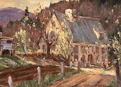 Thomas Hilton Garside, The Old Mill, Baie St. Paul, 1955, 1955, oil on canvas