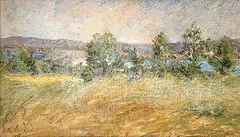 Joseph M. Kidd, On Susquehanna River, 1920, oil on canvas board
