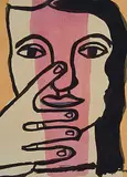 Fernand Léger, Untitled - Face, 1949, colour lithograph on paper