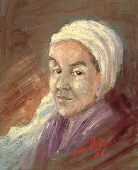 Jean Pellen, Untitled - Portrait of a Woman, 1956, oil on masonite