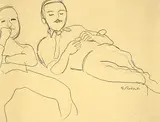 William Goodridge Roberts, Two Men Seated