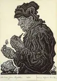 James Agrell Smith, The Man from Big Stone #24/50, wood block on paper