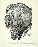 James Agrell Smith, The Patriarch #9/50, wood block on paper