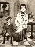 John Harold Thomas Snow, Family #5/50, 1983, etching on paper