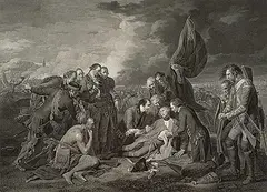 Benjamin - After West, The Death of General Wolfe, engraving on paper