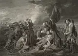 Benjamin - After West, The Death of General Wolfe, engraving on paper