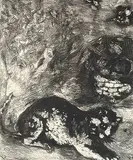 Marc Chagall, Untitled - Le Chat et les Petite Oiseau