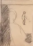 Richard Mathew Ciccimarra, Untitled - Two Figures, graphite on paper