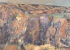 Dorothy Knowles, Autumn Trees, 1964, oil on canvas