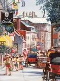 Gilles Labranche, Rue St. Louis, Vieux Quebec, 1997, acrylic on canvas