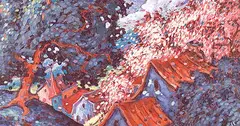 Jacques Lisée, Parfum de Pommiers, 1993, acrylic on canvas