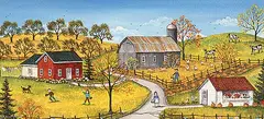 Sharon Mark, Family Farm Kiosk, 1998, acrylic on canvas