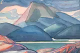 William J.B. Newcombe, Coast Country, 1933, watercolour on paper