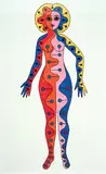 Alfred Pellan, Polychromee T #69/100, 1972, silkscreen on paper