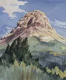 Walter J. Phillips, Untitled - Crowsnest Mountain