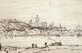 Robert Pilot, Quebec from Point Levis, 1927, etching on paper