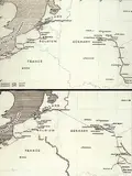 Maxwell Bennett Bates, Untitled - Map of Europe, ink on paper