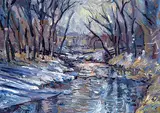 Jack Rigaux, Untitled - Elbow River in Winter