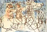 Herbert Johannes Joseph Siebner, Untitled - Two Figures on a Horse #12/15