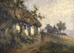 Ove Svenson, Motiv fra Gandlose, 1929, oil on canvas