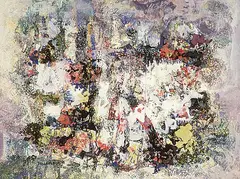 Léon Bellefleur, Untitled - Abstract Composition, 1971, gouache on paper