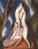 Bruno Beran, The Three Graces, oil on canvas