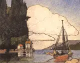 James Blomfield, Old Prospect Point, Vancouver, B.C. #30, 1906, colour etching on paper