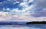 Robert Field, Broughton Strait Clouds, pastel on paper