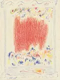 Paul Fournier, Untitled - Abstracted View from a Window, 1982, coloured crayon on paper