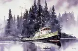 Harry Heine, Untitled - Tug in B.C.
