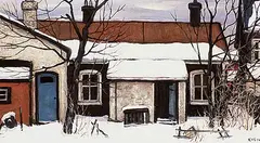On King Street W. by John Kasyn, 1996, oil on hard board, sold May 1998