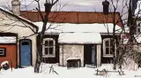 John Kasyn, On King Street W., 1996, oil on hard board