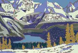 Illingworth Kerr, O'Hara Night #A.P., colour silkscreen on paper