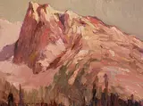 Hal Ross Perrigard, Mount Burgess, Emerald Lake, Canadian Rockies, 1920, oil on panel